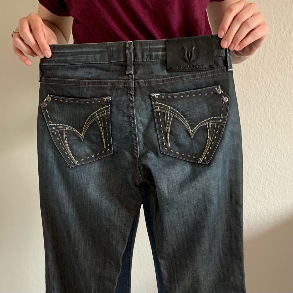 NEW Monarchy Dark-Wash Bootcut Jeans
